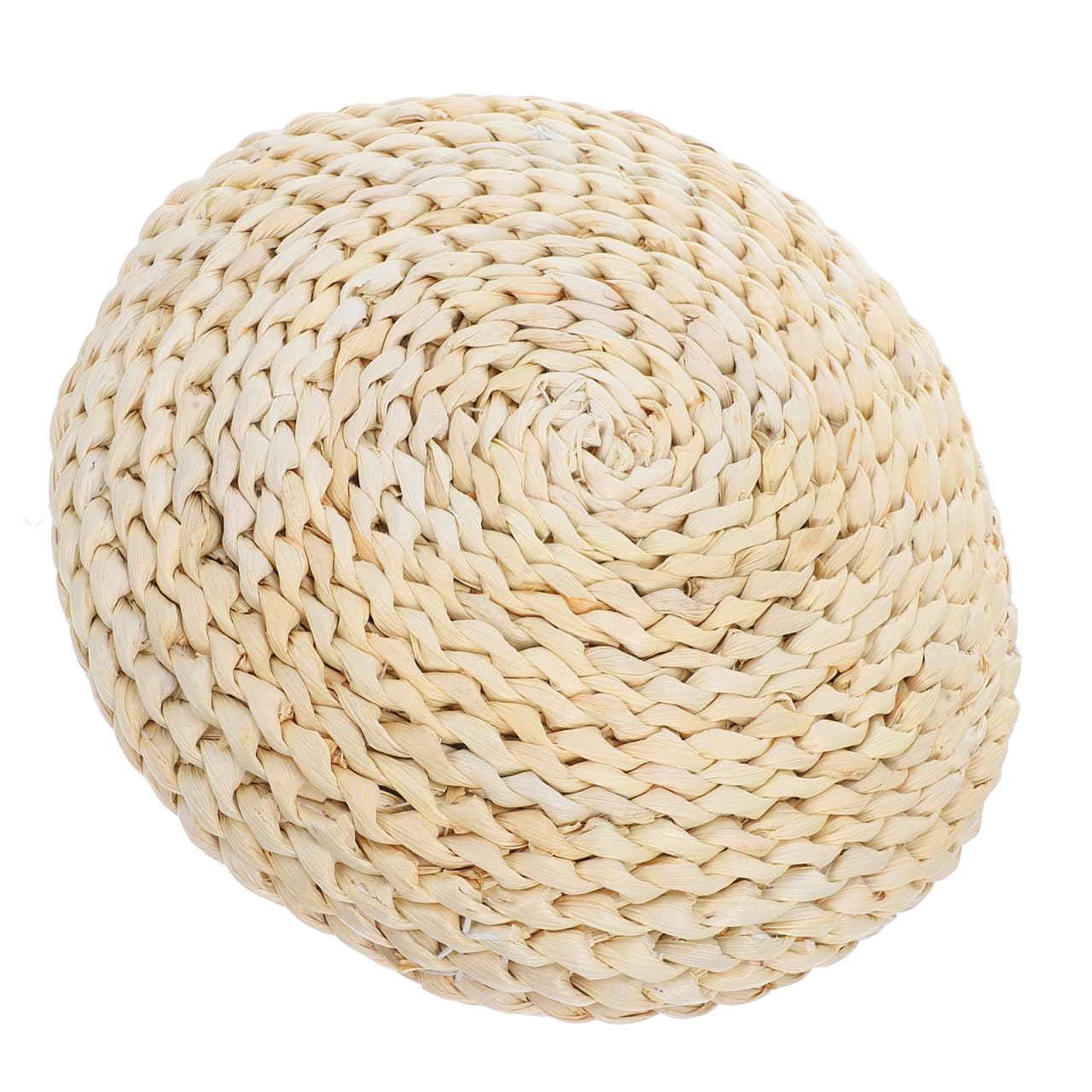 Levemolo 1Pc Round Handmade Straw Weaving Cushion Tatami Floor Pillow for Yoga Meditation and Worship Soft Hand-Woven Seat Mat for Home Decor