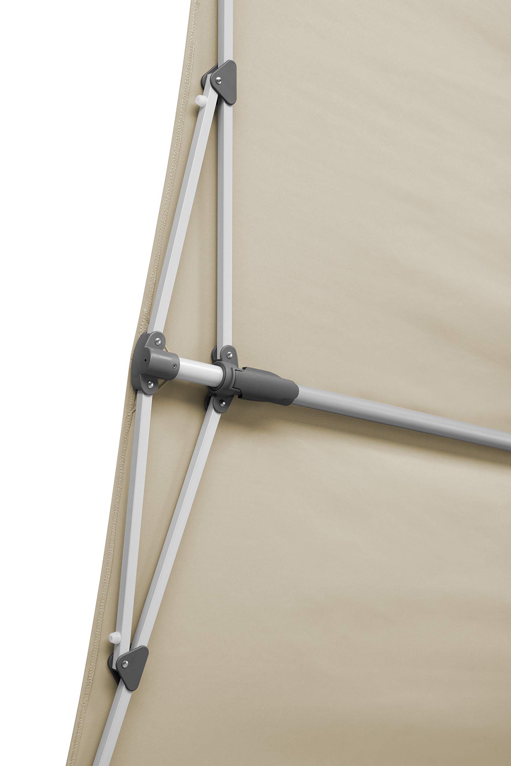 Schneider Sonnenschirm Novara, natur, 190 x 140 cm rechteckig, 758-02, Gestell Alu/Stahl, Bespannung Polyester, 5 kg