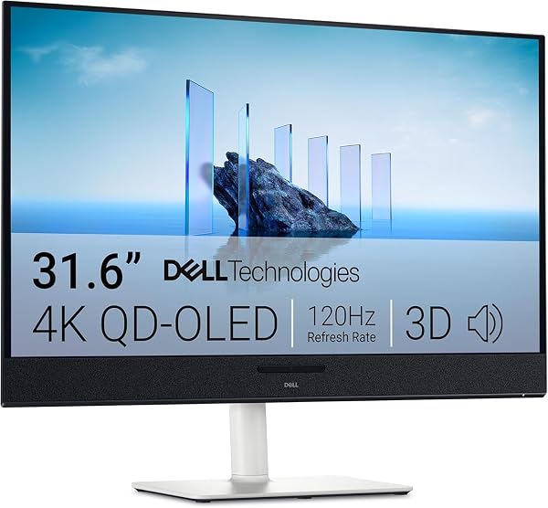 Dell 32 Plus PC Display – S3225QC, 4K UHD (3840 x 2160), 120 Hz, QD OLED, 0,03ms, AMD FreeSync Premium Pro, HDR True Black 400, Dolby Vision, wbudowane głośniki, 3 USB-C, HDMI, 3 lata