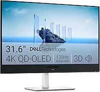 Monitor Dell 32" Plus 4K UHD (3840 x 2160) – 120Hz – QD-OLED 0,03ms com Áudio Espacial 3D e AMD FreeSync Premium Pro – S3225QC
