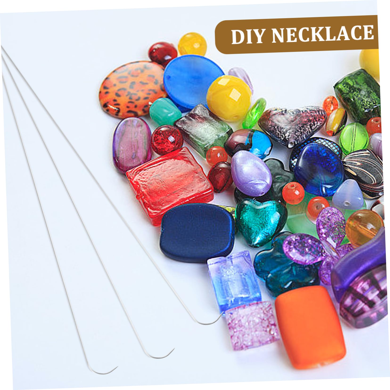 LALAFINA Metal Beading Needles Kit 9pcs Bead Threader Practical for DIY Craft Lovers