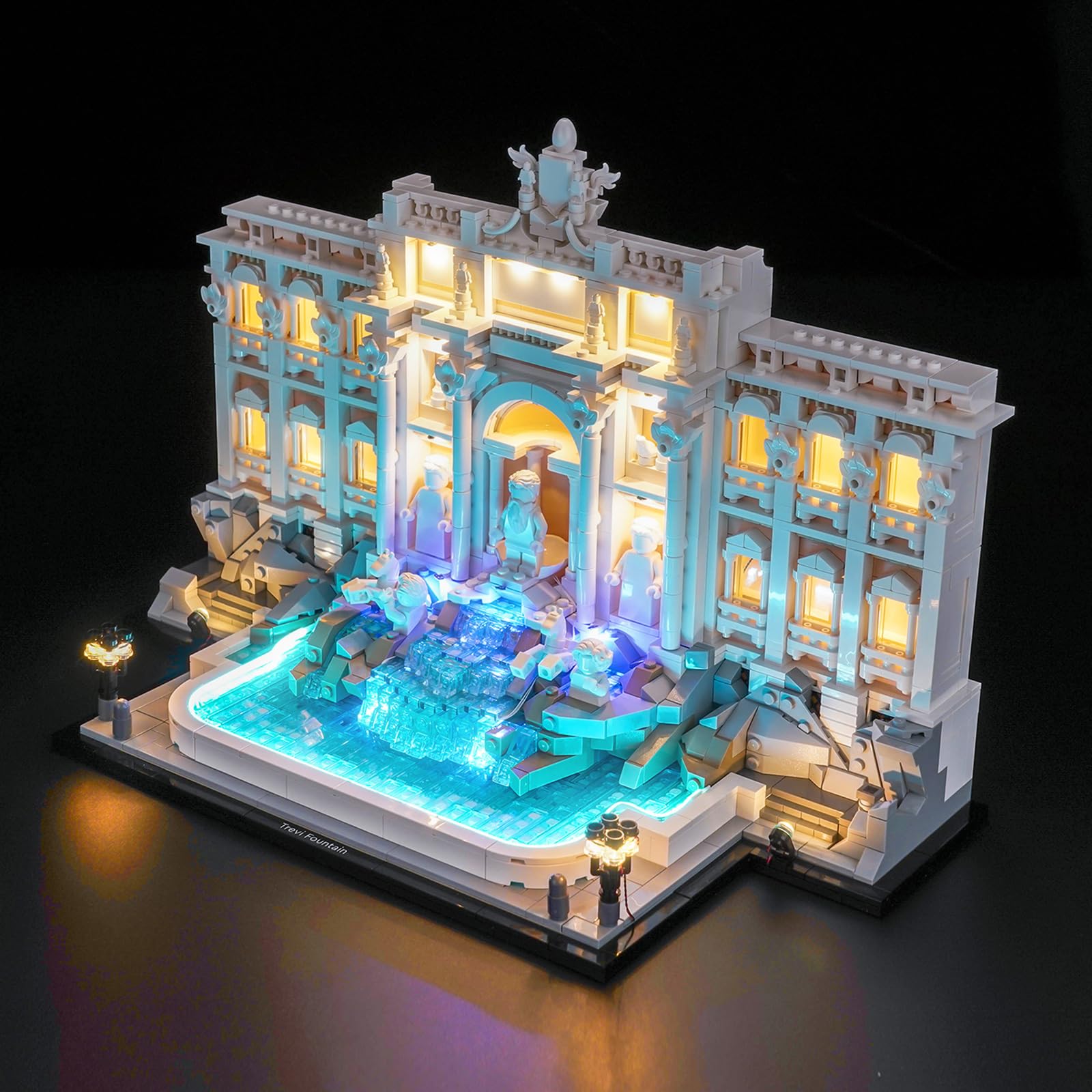 BrickBling LED Lighting Only, Compatible with Lego Trevi Fountain | Compatible with Lego Architecture Rome 21062, Not Come with Model (Classic Version Light)