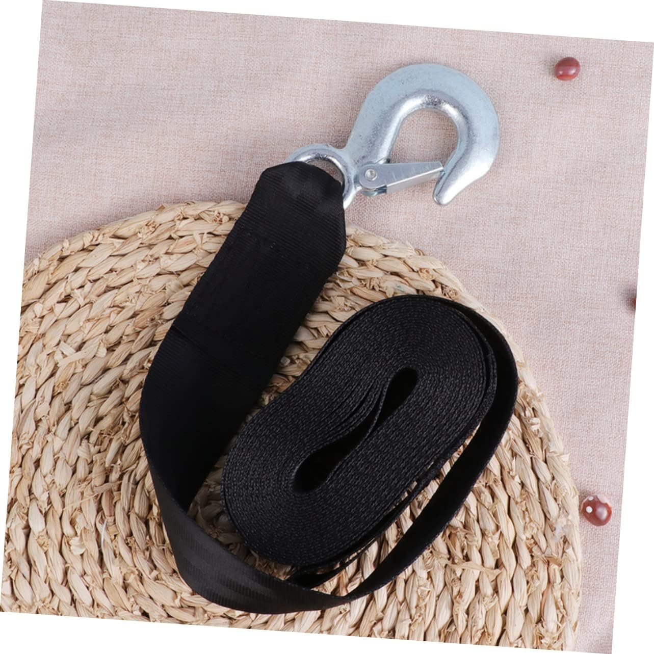 GLEAVI Boat Trailer Winch Strap with Hook and Design Capacity for Towing and Vehicle and Weatherproof