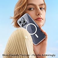 Vista 249 de TOCOL Funda magnética para iPhone 15 Pro Max, protección completa mejorada de la cámara, compatible con Magsafe, protección contra caídas, funda