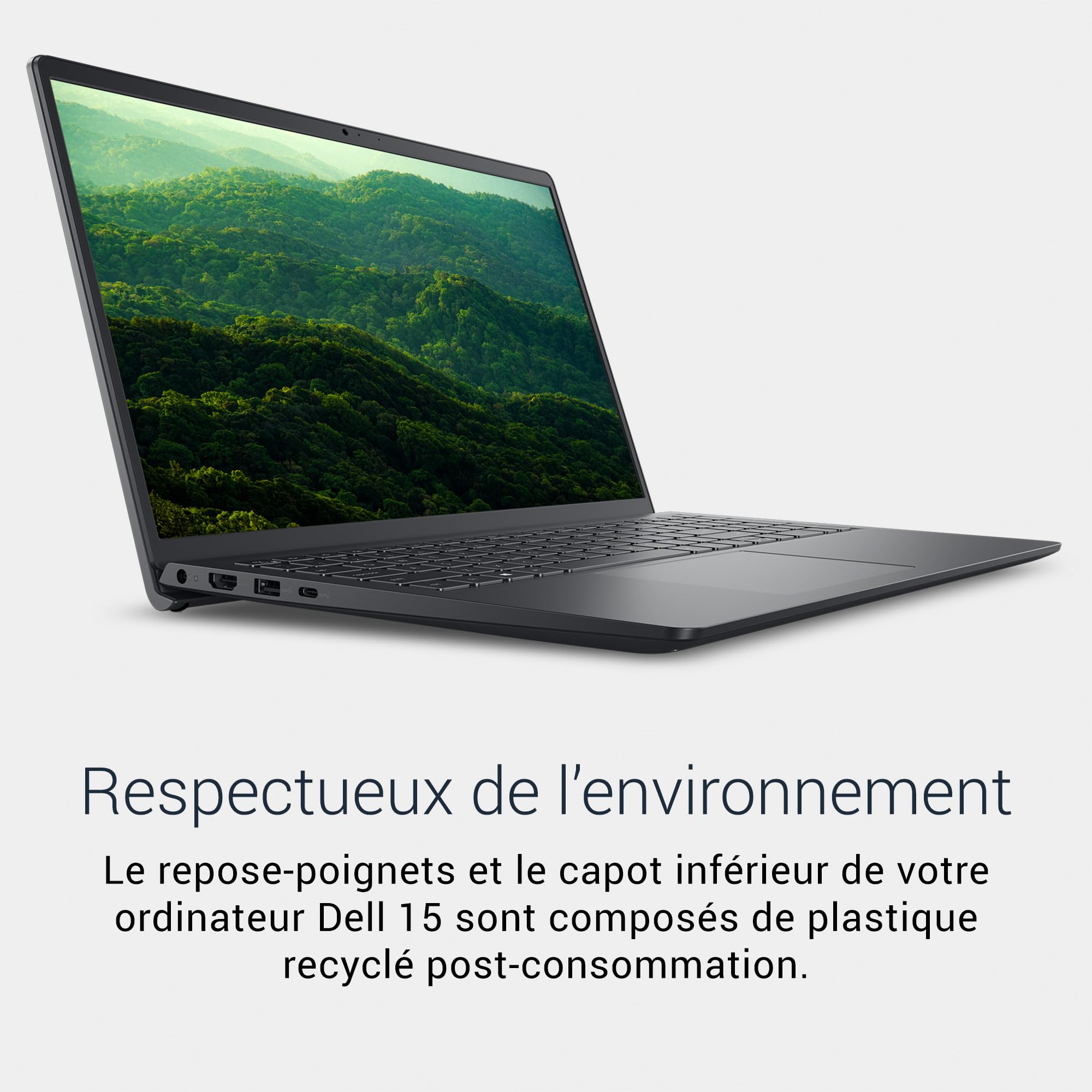 Dell 15 PC Portable DC15250, écran 15,6 po FHD 120Hz antireflet, Intel Core i5-1334U, 16 Go RAM, 512 Go SSD, Intel UHD, Windows 11 Home, Clavier AZERTY, Carbon Black (Chargeur Vendu séparément)