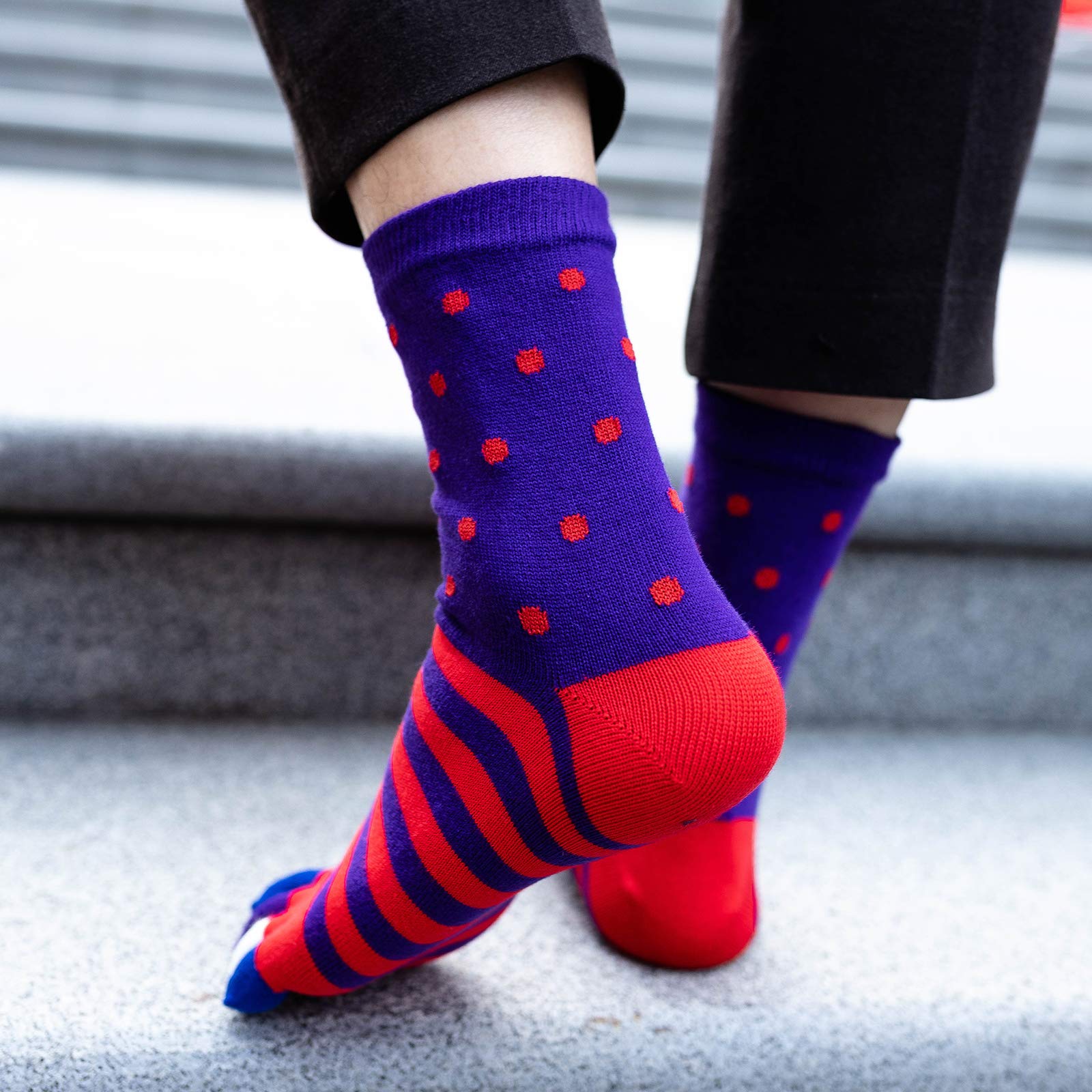 Skarpety męskie, bawełniane, z pięcioma palcami, kolorowe, z palcami, do biegania, pracy, sportu, EU 39-44, 5 par