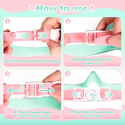 Miniatura 3 de Supertrip Gafas de natación para niños, paquete de 2 gafas de natación con protección UV antivaho para niños de 6 a 14 años