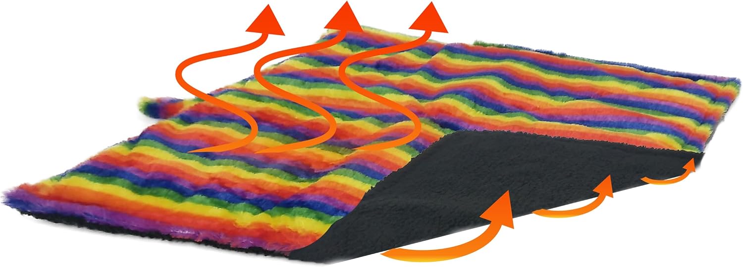 Rainbow Fleece Self-Heating Thermal Pet Mat