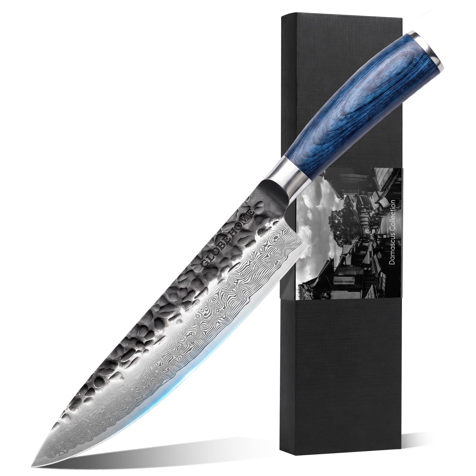 8" Japanese Damascus Chef Knife – High Carbon Stainless Steel, 67 Layers