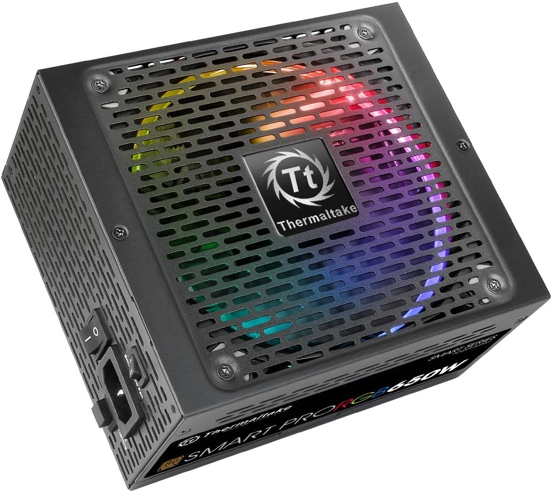 Bеѕt Rеvіеw Thermaltake Smart Pro RGB 650W 80+ Bronze Certified PSU. Ultra Quiet Smart Zero 256-Color RGB, Fan Fully Modular, ATX 12V 2.4/EPS 12V 2.92 Power Supply. 7 Year Warranty PS-SPR-0650FPCBUS-R