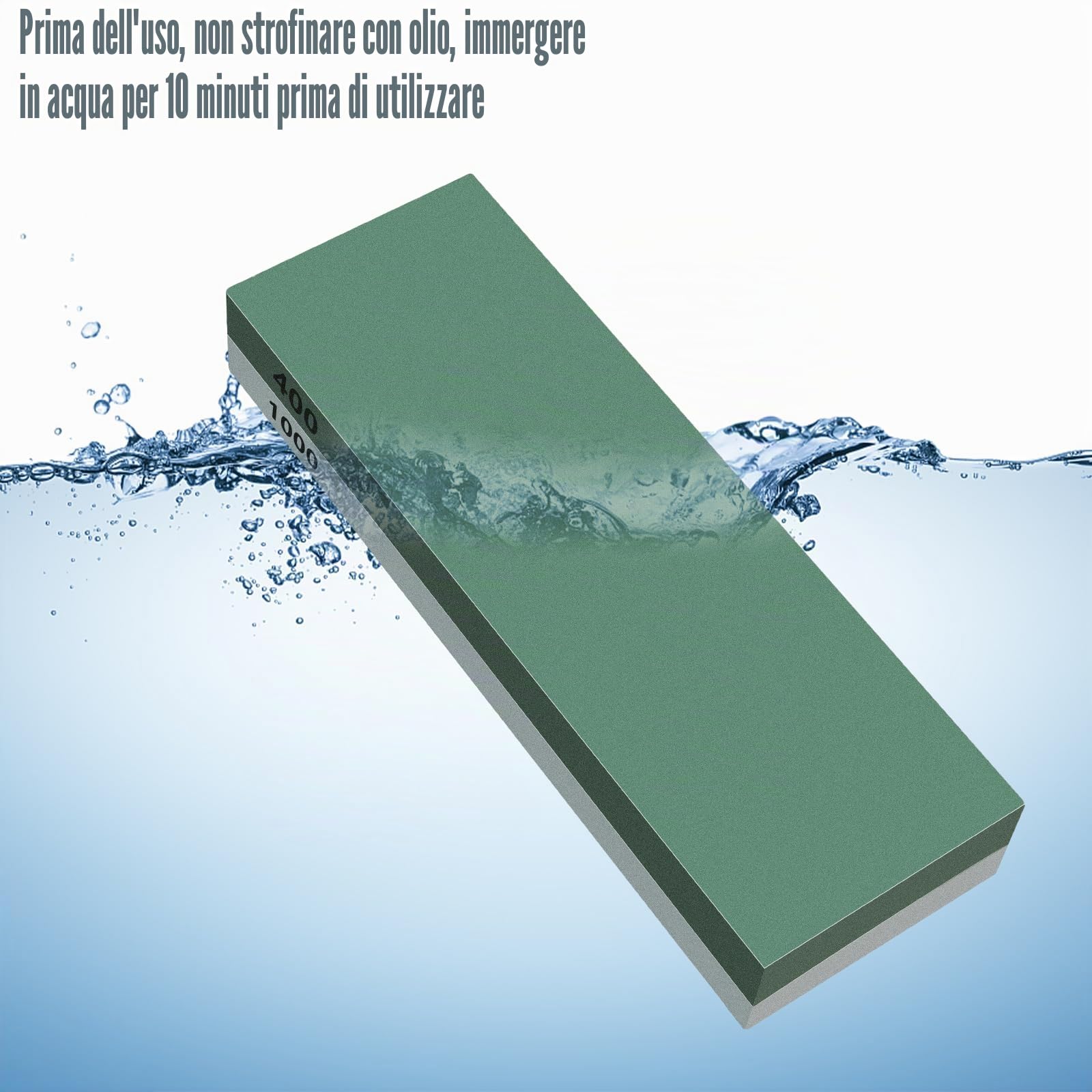 Gowkeey Pietra Affilacoltelli Professionale, Pietra per Affilare Doppia Faccia,Professionale affilacoltelli 400/1000 3000/8000 Grinta Pietra per Appiattire, Guida Angolare e Coramella in Pelle
