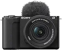 Sony Alpha ZV-E10 II K | Câmera de vídeo com lente intercambiável sem espelho APS-C com kit de zoom de potência de 16-50 mm f/3,5-5,6