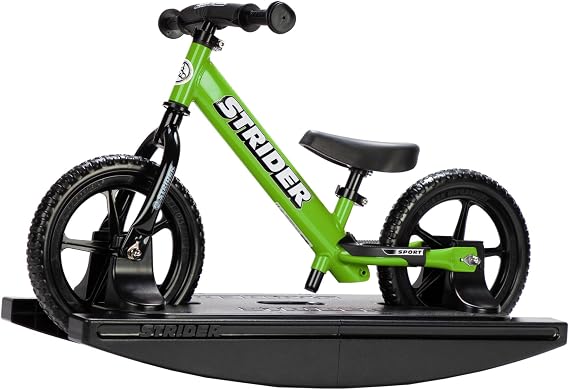 Strider Sport 2-in-1 Rocking Bike - Helps Teach Baby How to Ride a Balance Bicycle - for Kids 6 Months to 4 Years-Easy Assembly, Tool-Free Adjustments