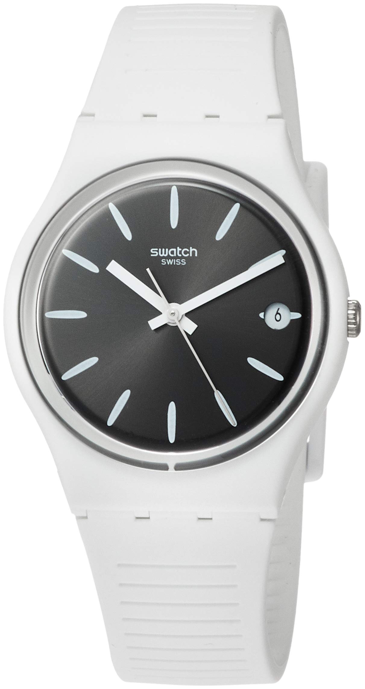 Swatch Womens Quartz Watch, Analog Display and Silicone Strap - GW410