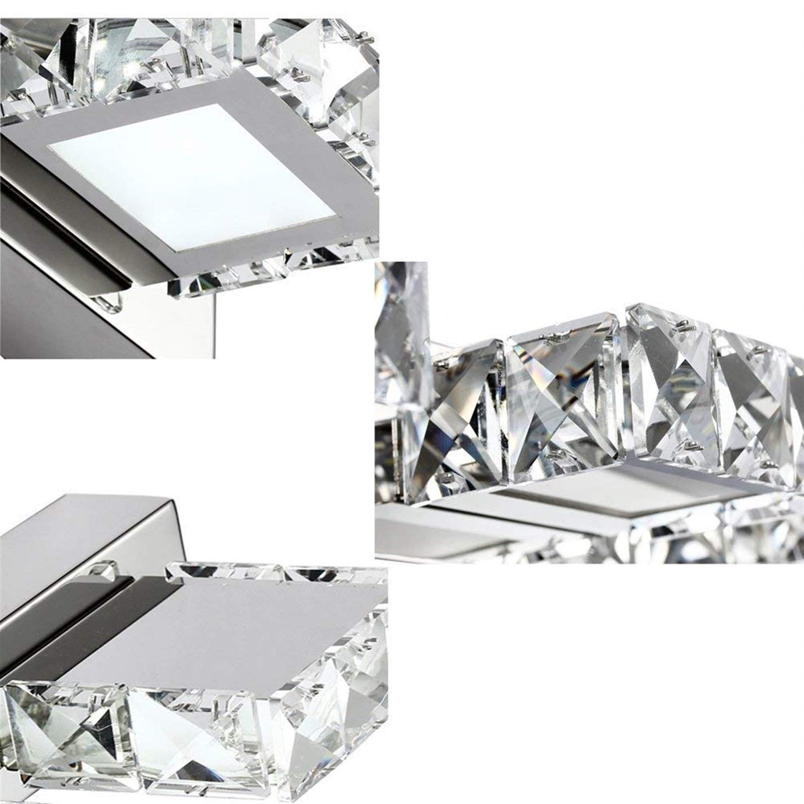 9W kryształowe oświetlenie lustrzane Led Vanity Light lustro do łazienki sypialnia toaletka lustro reflektor światło (rozmiar: 46 cm)