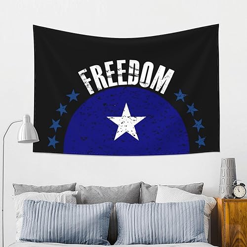Miniatura 5 de IMEEGIEN The Bonnie Blue Flag And Freedom Tapestry Wall Hanging 60x40 Inches Home Decoration For Bedroom Living Room Dorm Decor Wall Art