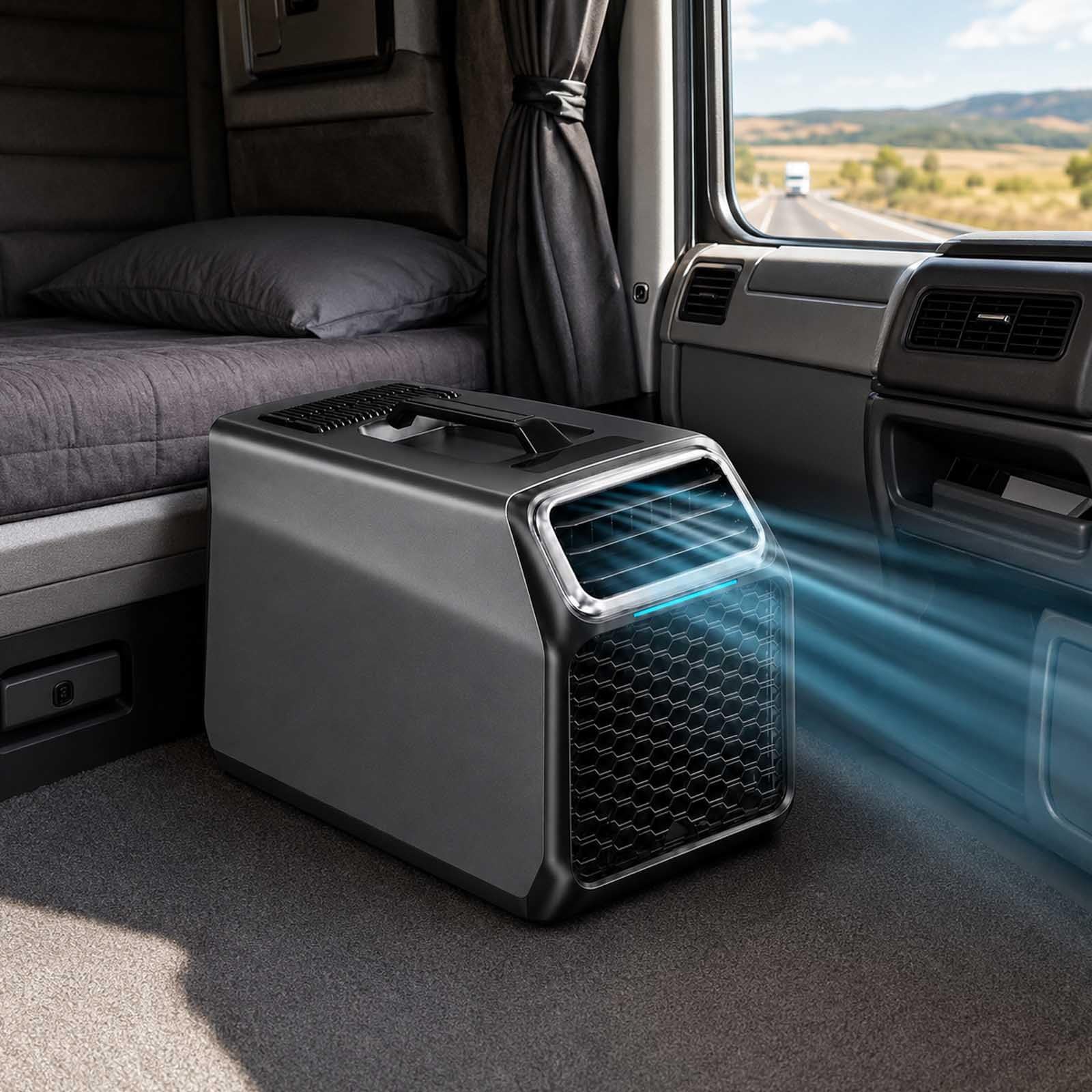 aallwwsso 5000 Btu Portable Air Conditioner, 1400w Fast Cooling Compact Ac Unit With Carry Handle, 52 Db Quiet For Camping, Rv, Dorm, Travel And Small Indoor Spaces