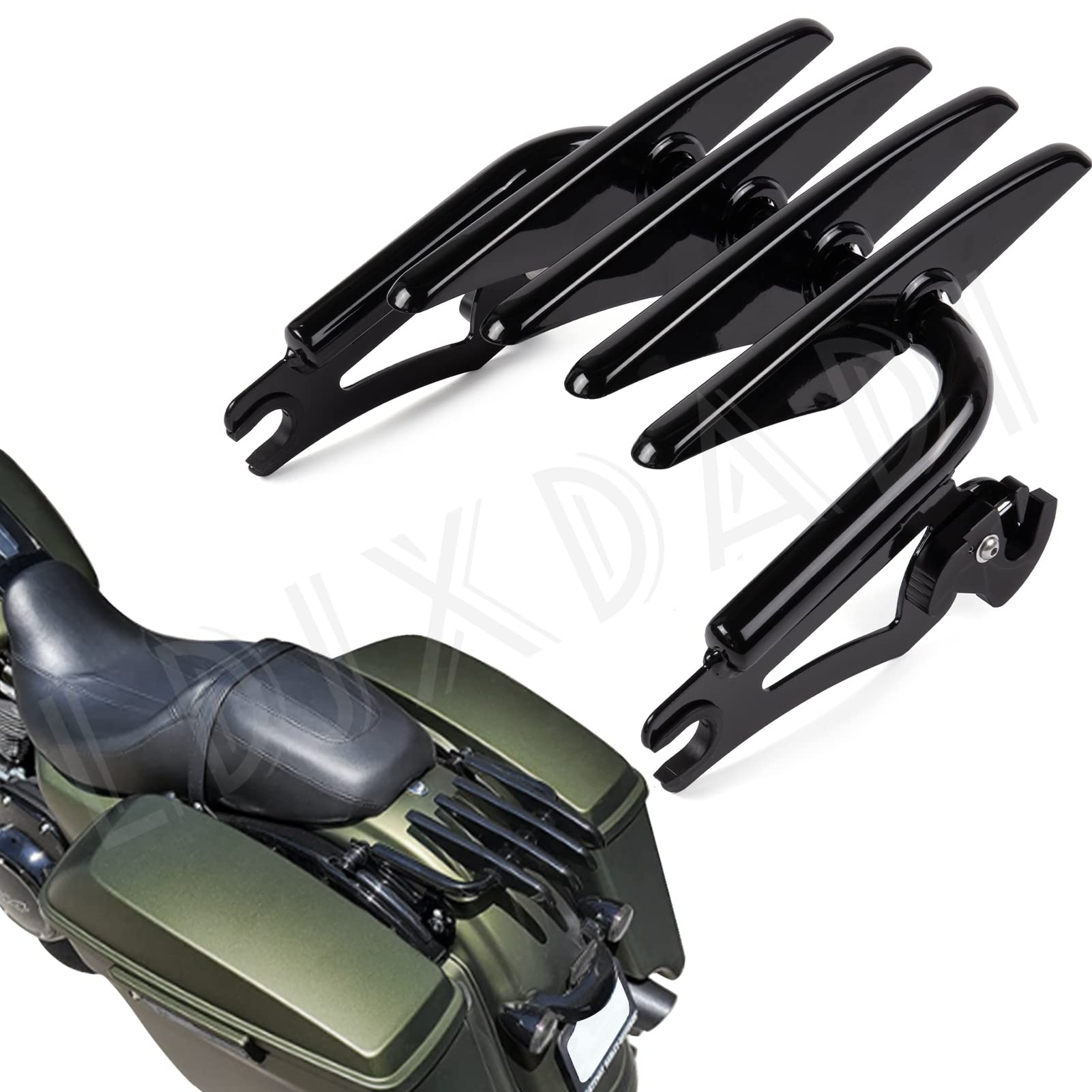 Photo 1 of LDJXDADI Detachable Stealth Mounting Luggage Rack Compatible for Harley Touring Street Glide Road King Electra Glide 2009-2022?Black?