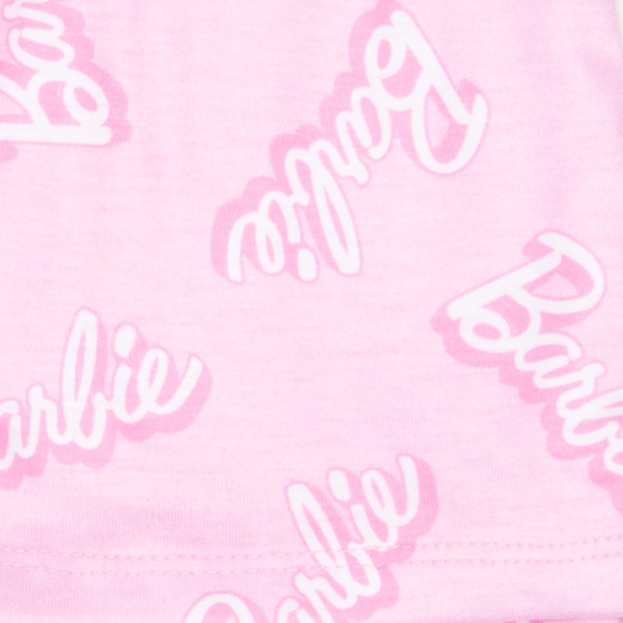 Barbie Mädchen 2-teiliges T-Shirt und Shorts Set – Logo-Grafikdruck-Design – leichte Sommer-Outfits für Kinder