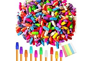 Pencil Top Erasers Bulk - 600 Pack Cap Erasers for Pencils