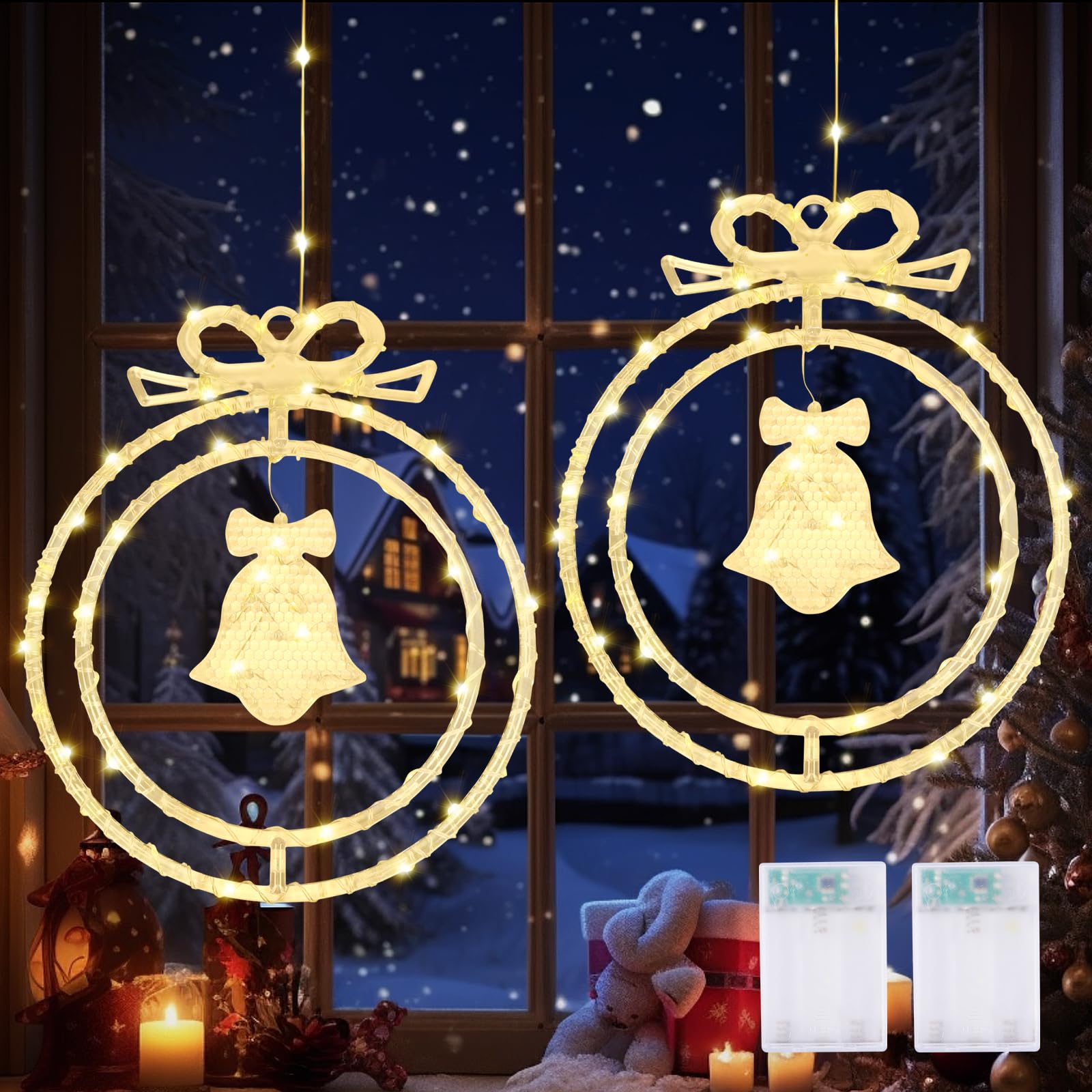 Décoration Noël lumineuse intérieur maison pour habiller vos fenêtres