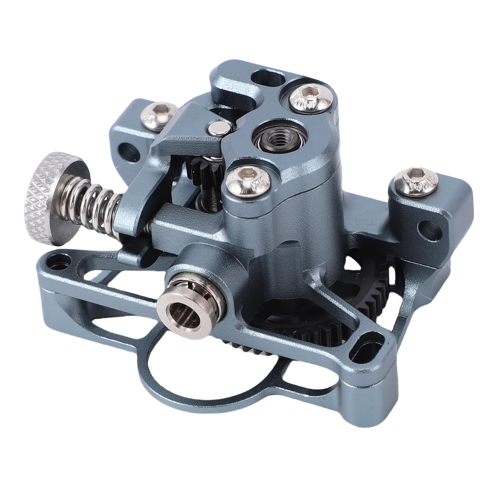 Generic Zestaw Lekkiej Wytłaczarki ze Stopu Aluminium 2.4 z ulepszoną przekładnią PEEK dla Entuzjastów Druku 3D, Pasujący do Ender-3 V2, Srebrnoszary