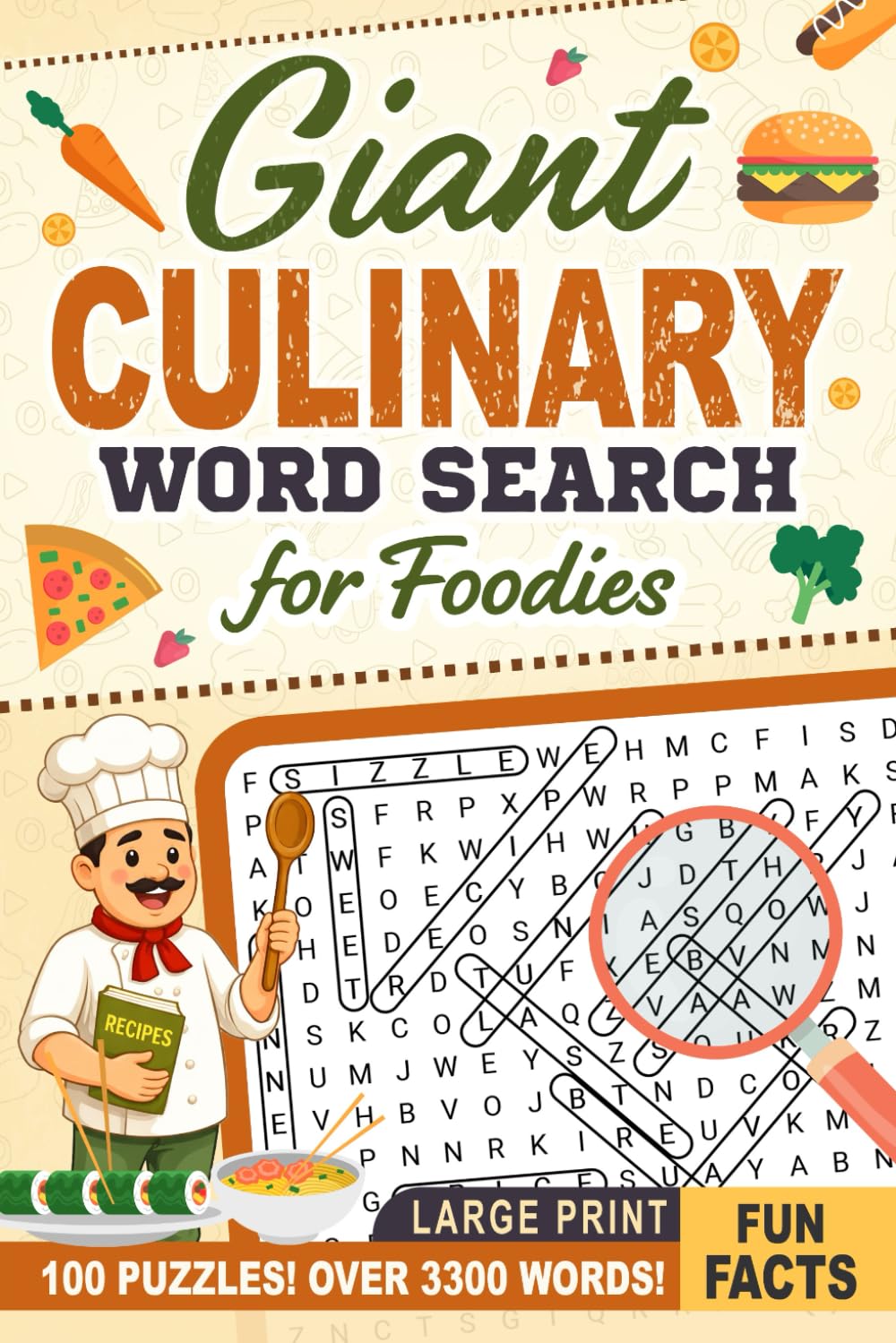 Giant Culinary Word Search for Foodies