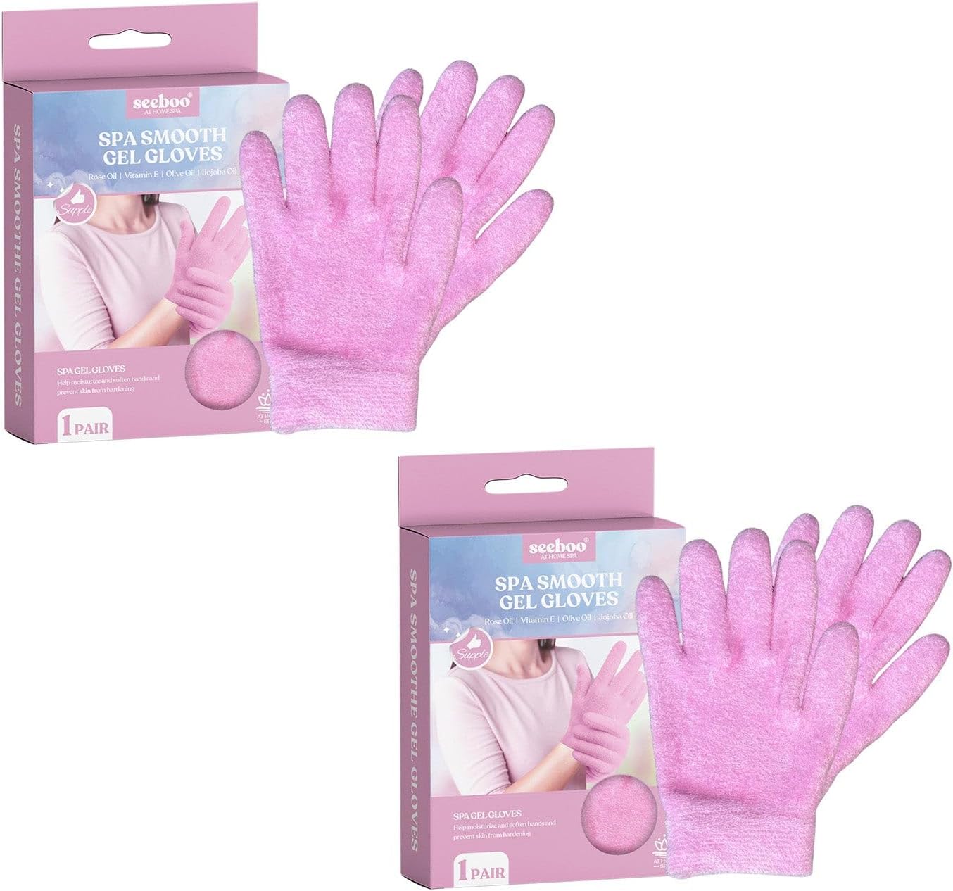 2-Pack: Smooth Gel Gloves