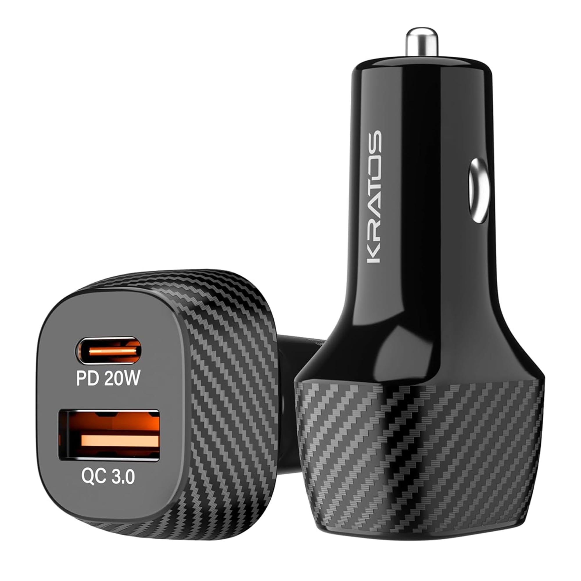 Kratos 51W Car Charger Type C | Fast Car Mobile Charger (PD + QC) | 12V Car Charger Adapter for iPhone & Android | Compact Car Fast Charger with Universal Compatibility-image-49