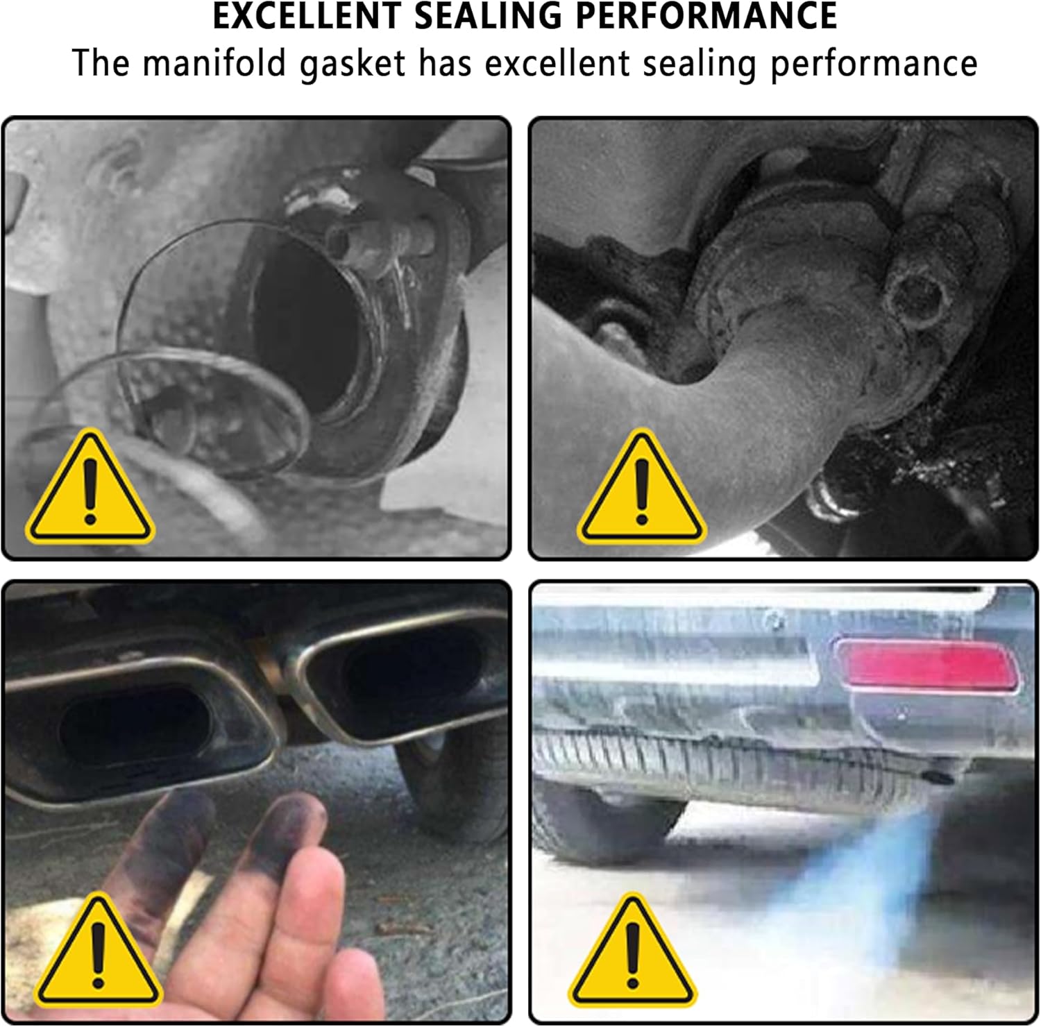 ID 2.36"/60mm Car Exhaust Manifold Gasket,Graphite Construction Exhaust Donut Gasket Seal Muffler Ring,Automotive Replacement Exhaust Flange Gasket for Stop Leakage(60mm)