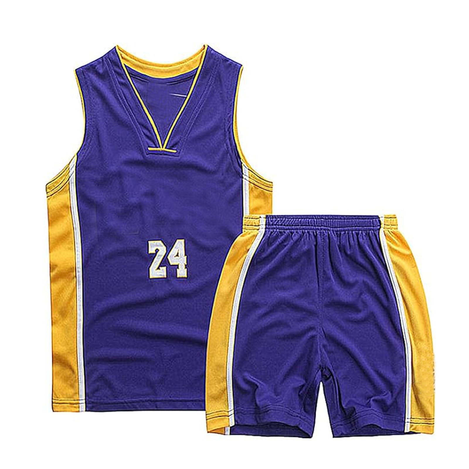 GEULLBRYTYTF Child Sleeveless Basketball Jersey, Clothing, Mesh Vest, Uniform Top and Shorts for Boys, Kids’ Summer Clothing Set, 1-15 Years