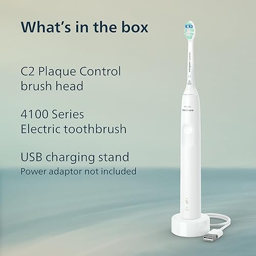 Miniatura 8 de Philips Sonicare Serie 4100 Cepillo de Dientes Eléctrico - Cepillo Sónico con Tecnología Sónica Avanzada, Sensor de Presión, Dos Configuraciones