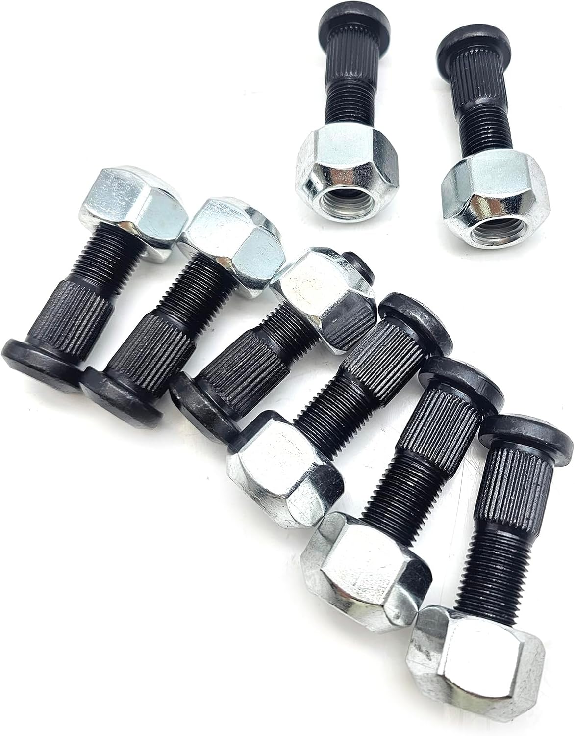 8PCS Wheel Stud & Nut Kit 6709170 6564669 Compatible with Bobcat S100 S130 S150 S160 S175 S185 S205 S220 S250 S300 S330 S510 S530 S550 S570 S590 S630 S650 S750 S770 S850 Skid Steer