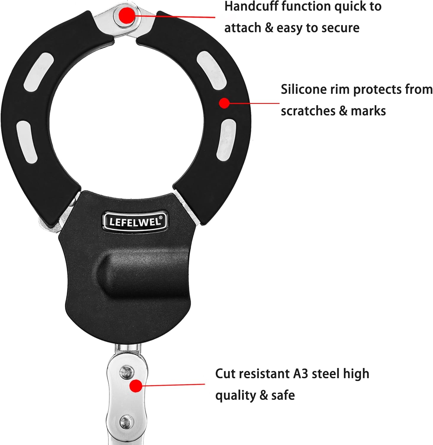 Scooter Lock,Bike Chain Lock,Electric Scooter Locks Anti Theft for Electric Scooter Segway,Ninebot,Xiaomi, Razor and Bicycle Lock Cable Accessories