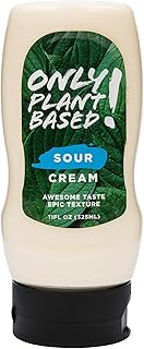 Only Plant Based Vegan Sour Cream, Shelf-Stable, Squeeze Bottle, 11 Fl Oz