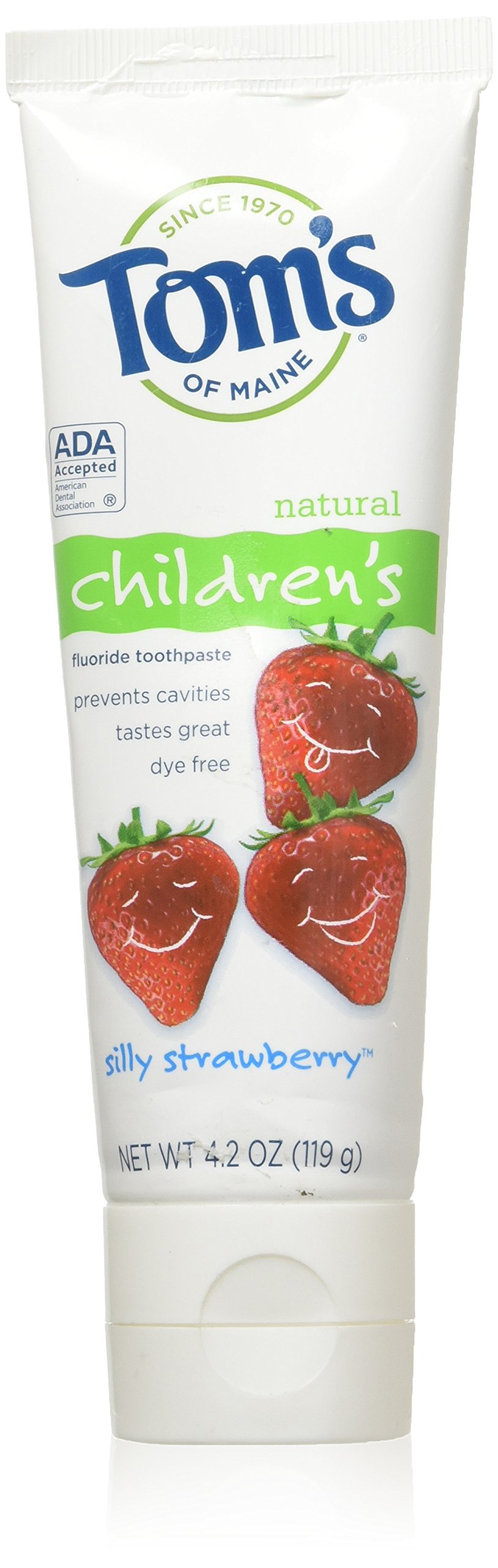 Toms of Maine Childrens Natural Fluoride Toothpaste, Silly Strawberry 4.2 oz (B00HVE0M42) Amazon Price History, Amazon Price Tracker