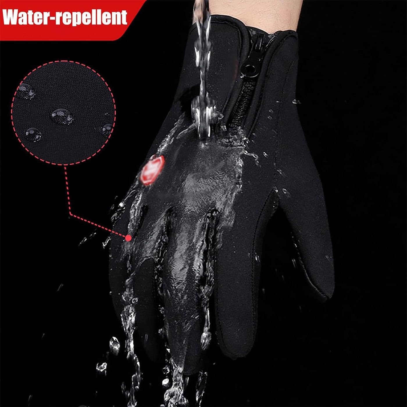 Warm Thermal Gloves for Cycling, Running and Driving, Ultimate Waterproof & Windproof Thermal Non-Slip Glove𝐬 for Sports - Image 3