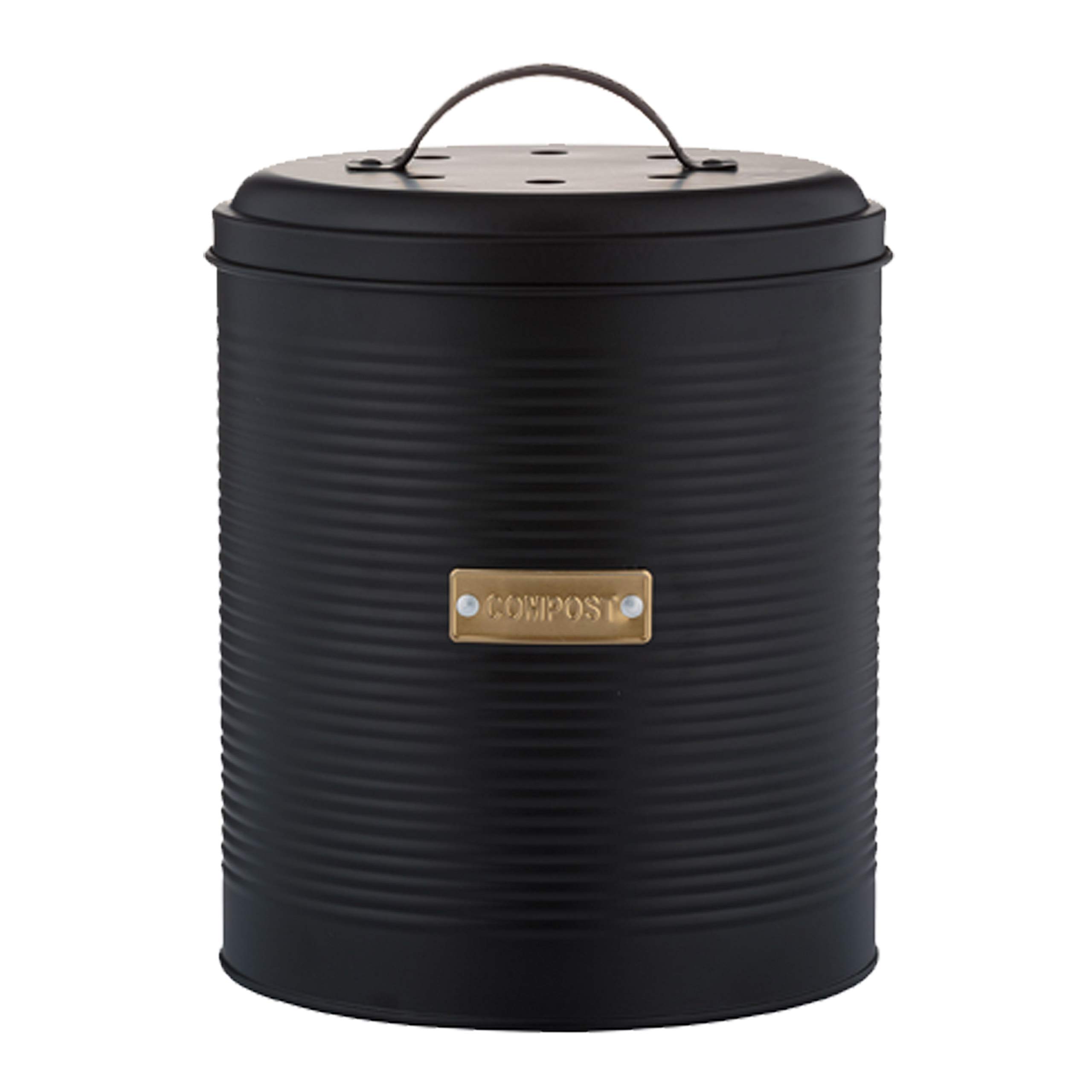 Buy AllGreen Living Metal Compost Caddy Black Otto 2.5 Litre