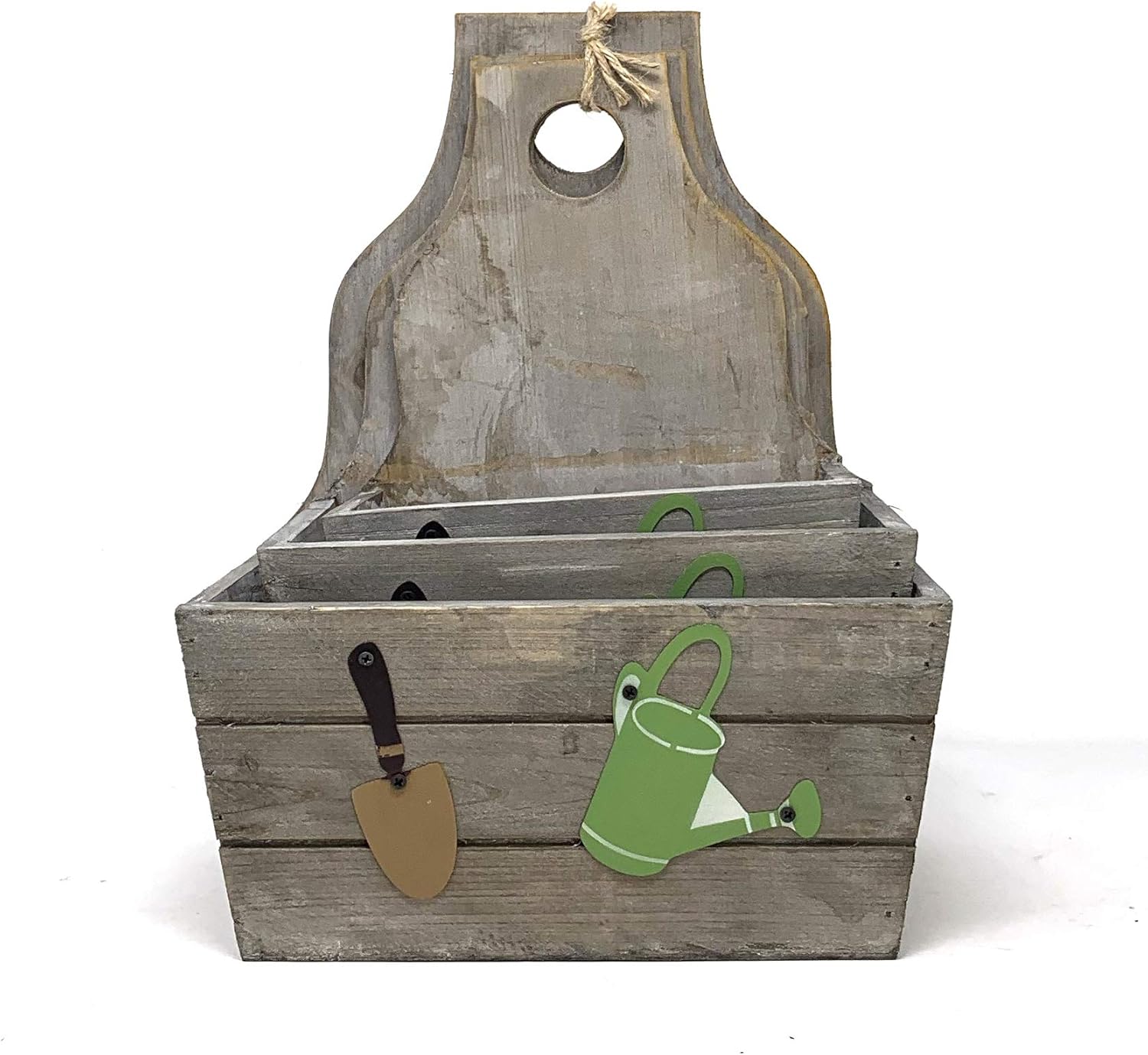 allgala 3-PC Set Wooden Boxes Planter Trough for Flower pots - Indoor Outdoor Decoration - Storage Display Hanging - HD88343