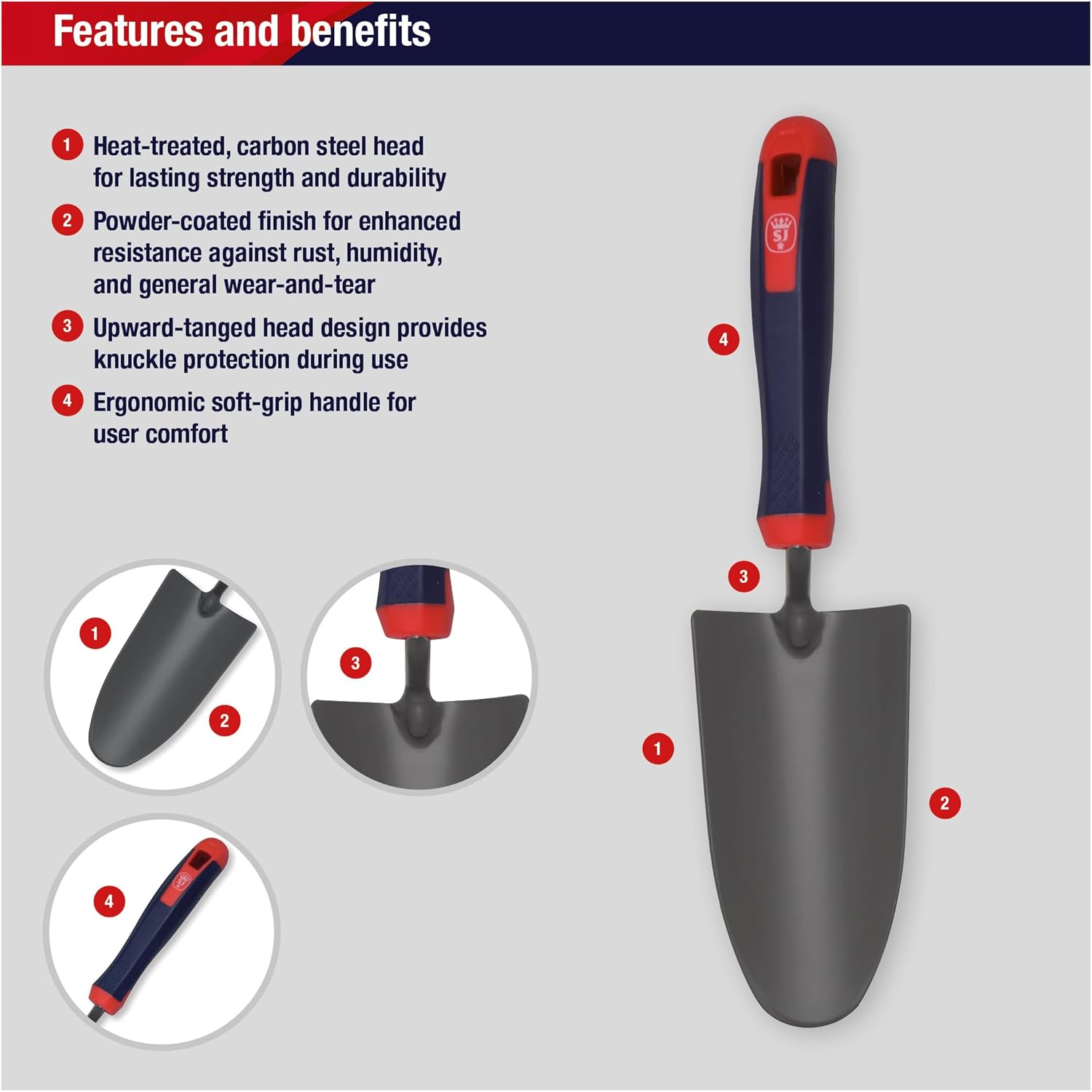 Spear & Jackson 2058NS Select Carbon Steel Hand Trowel