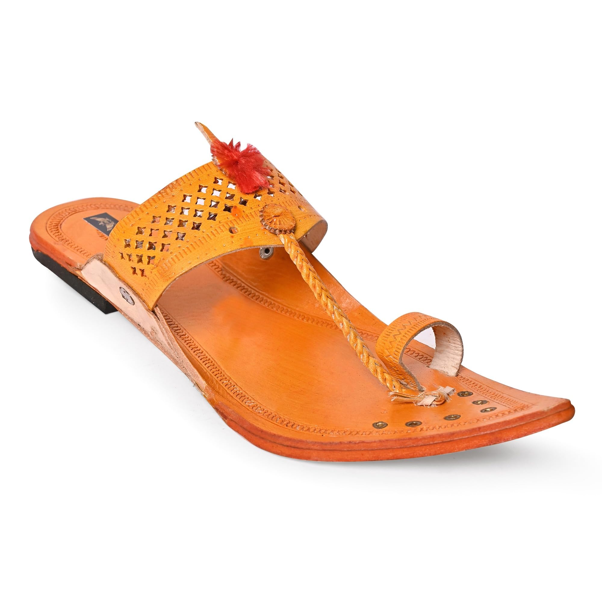 Men's Kolhapuri Chappal/Leather Slipper's/Ethnic Wear Handcrafted & ComfortableParent-(Maharaja)-picture-14