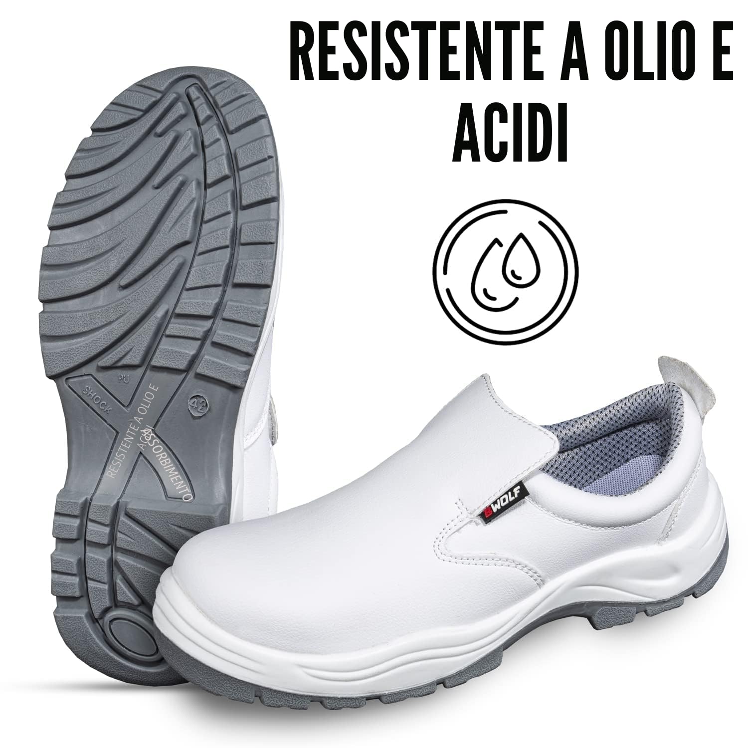 BWOLF ASTRAL S2 SRC - Scarpe da lavoro da uomo e da donna, impermeabili, resistenti all'olio, antiscivolo con solette traspiranti