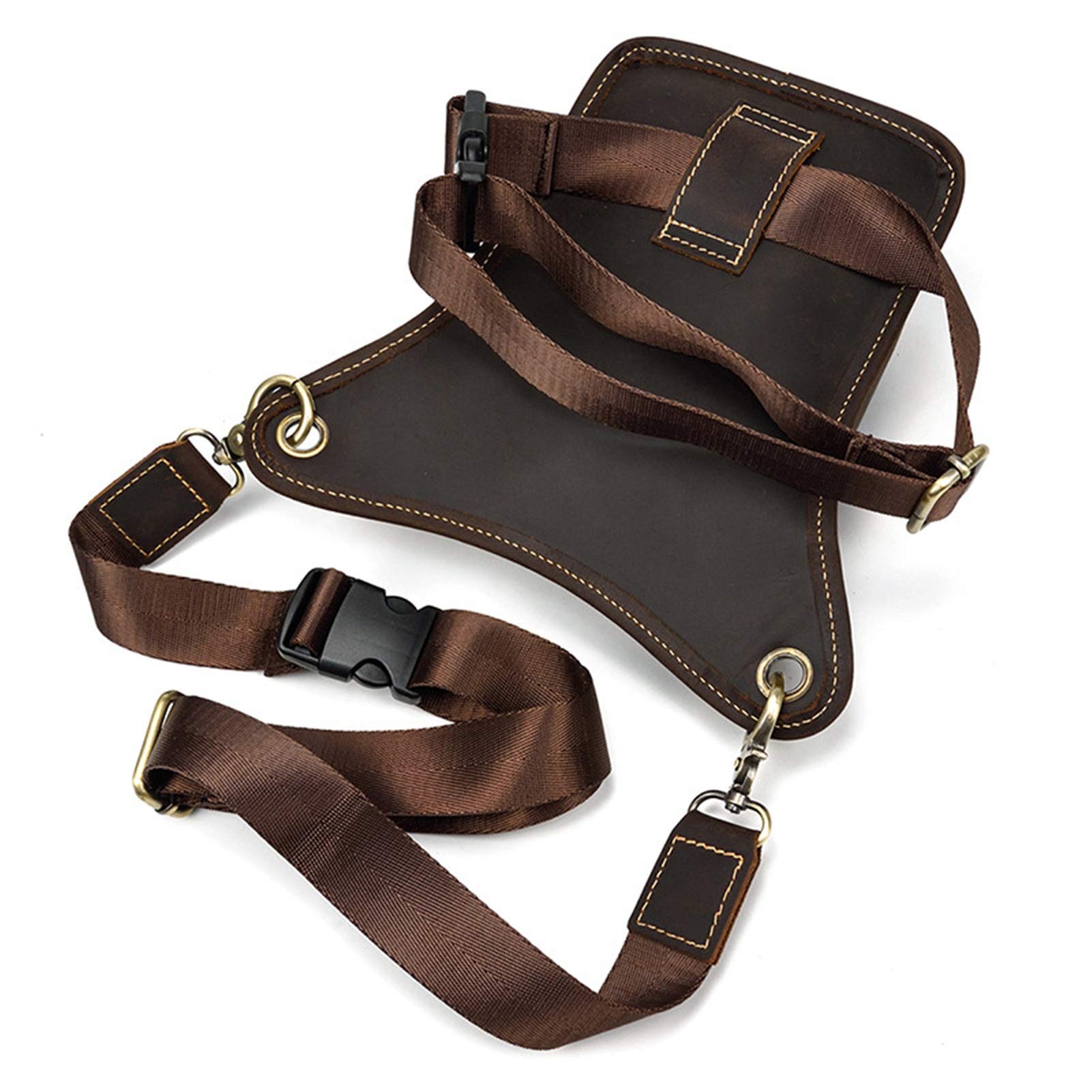 Bolsa de Cintura Riñonera Deportiva para Hombre, Hombre mujer loco caballo cuero cruz cuerpo fanny pack organizador hipazo bolso viaje deportes senderismo caminar cintura bolsa teléfono bolsa Bolso de