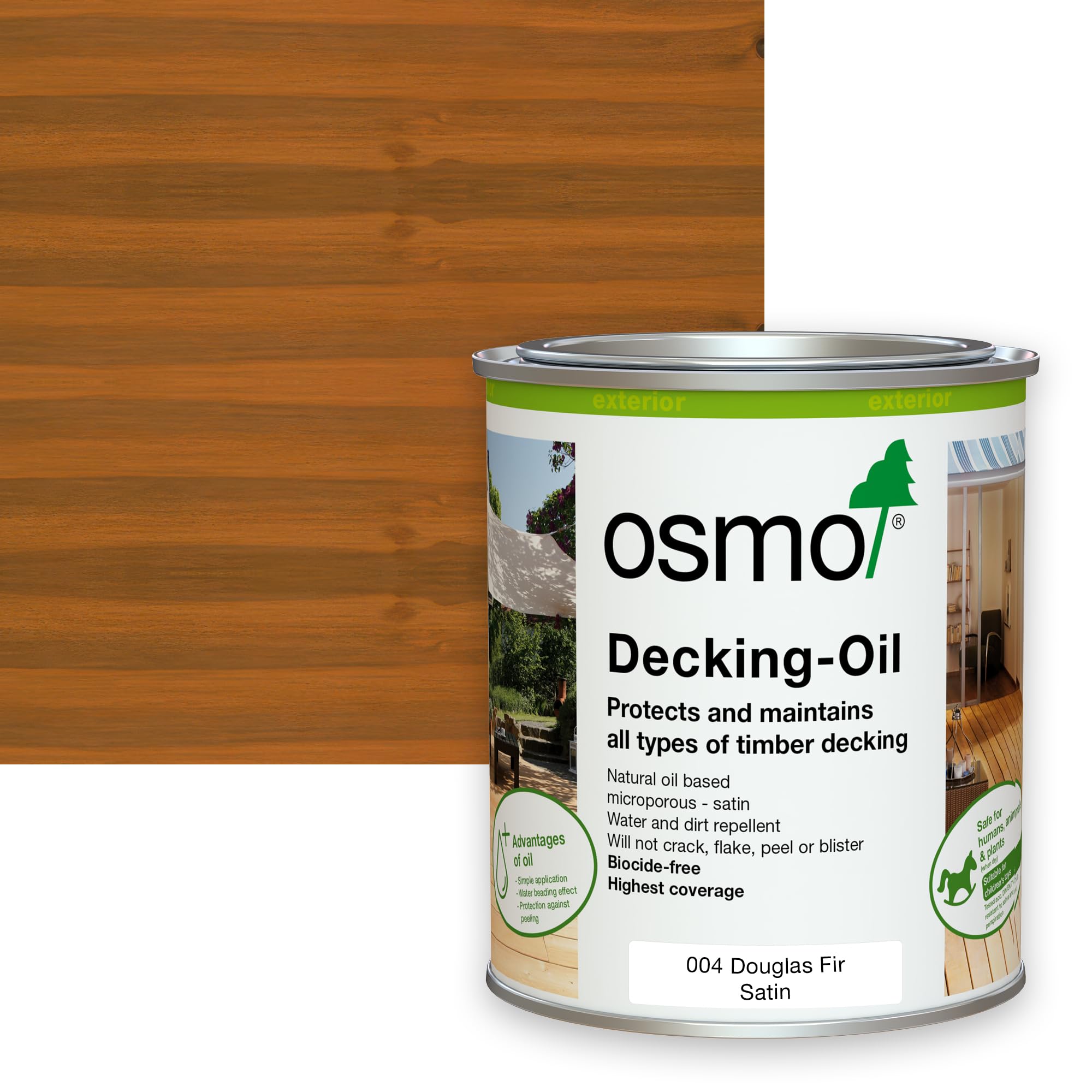 Osmo Decking Oil 004 Douglas Fir750Ml from B&Q