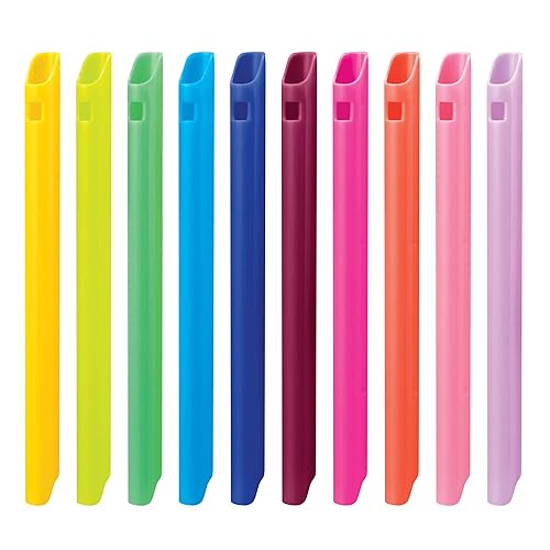 Practicon Coloridas puntas HVE, punta desechable para evacuador dental de alto volumen, paquete de 100