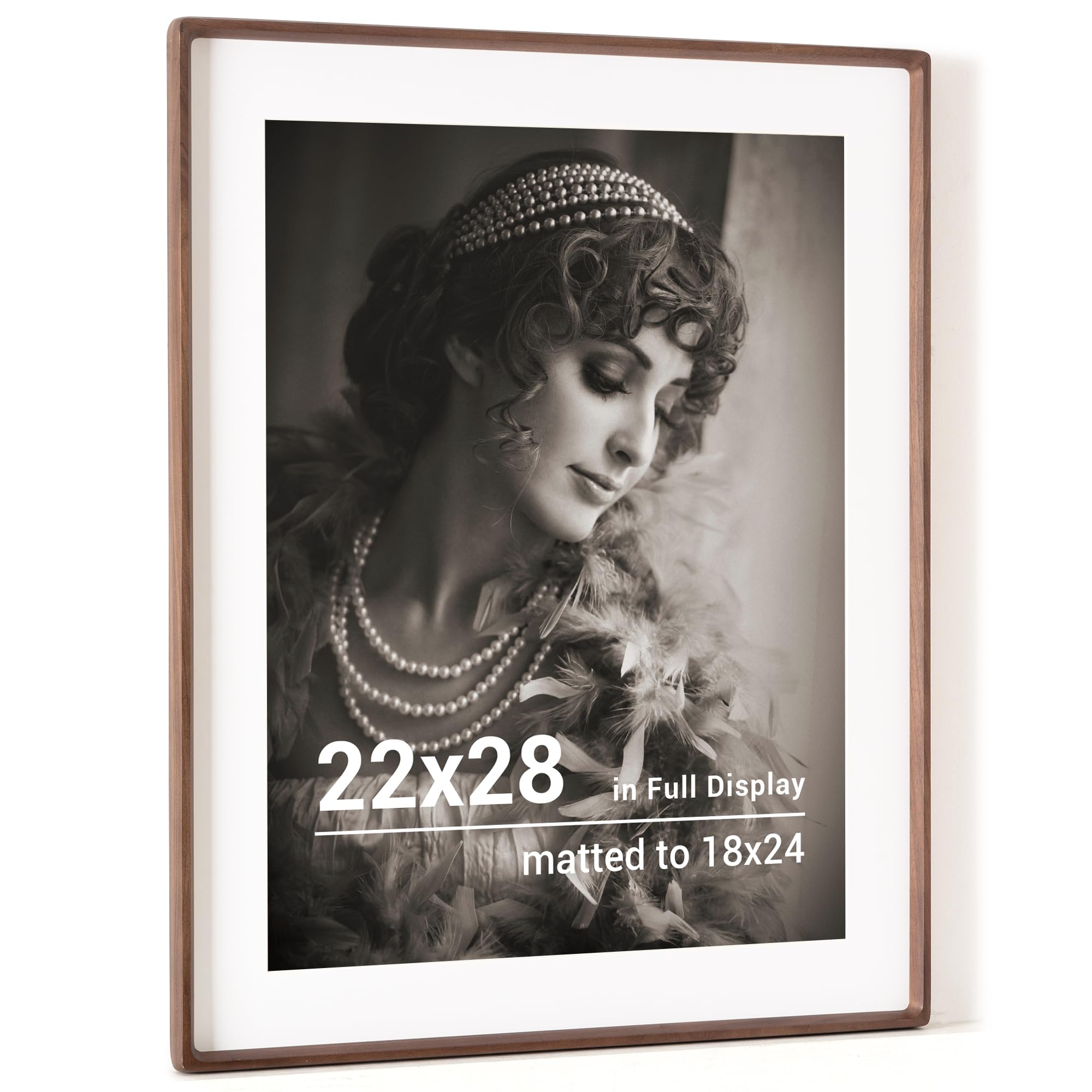 Fun Memories 22x28 Walnut Wood Poster Frame