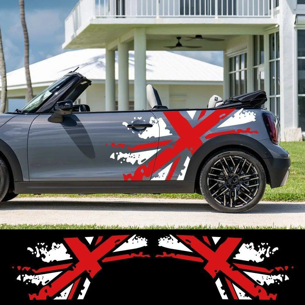 2 Pezzi Adesivo Per Porta Laterale Auto Adesivo Per Carrozzeria Auto Per Mini Cooper R60 R55 R56 F55 F56 F60