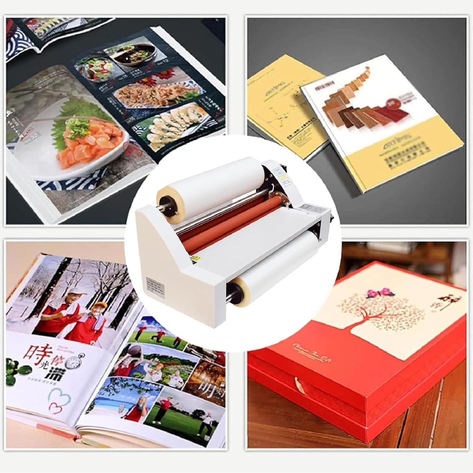 Laminator Termiczny Jednostronny I Dwustronny, 18" Na GorąCo I Na Zimno, Cztery Rolki, Regulowana PręDkość, UrząDzenie Do Laminowania Papieru A4 I Zdjęć, Szybkie Nagrzewanie,110V