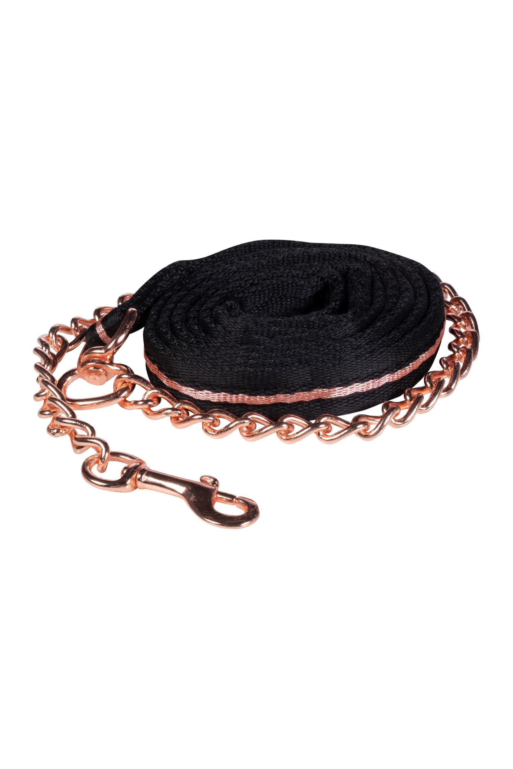 HKM Lead Rope-6059 Black/Rose Gold 39 cm diameter 29 cm height
