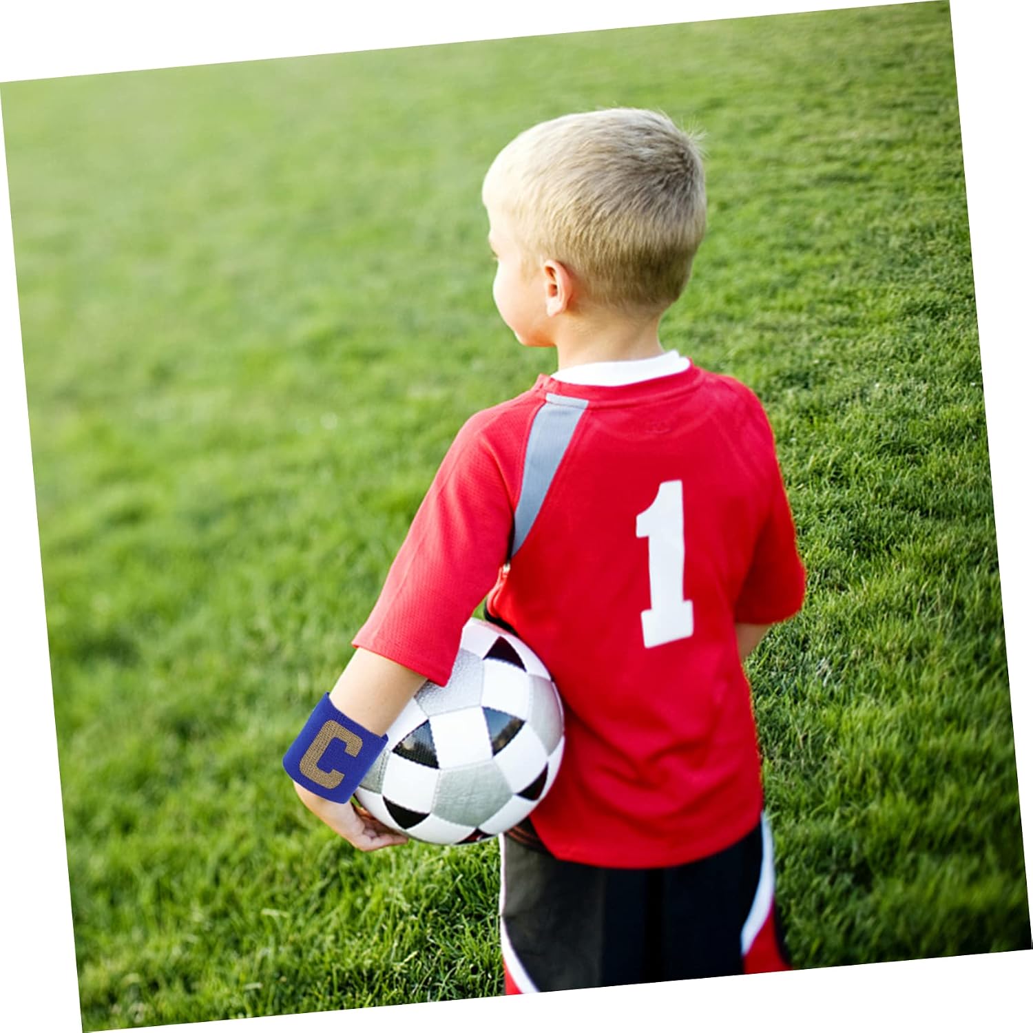 4pcs Boys and Girls Football Team Leader Armlets Captain Armbands Soccer Sports Match Supplies Elastic Wristband Sturdy Nylon Armband